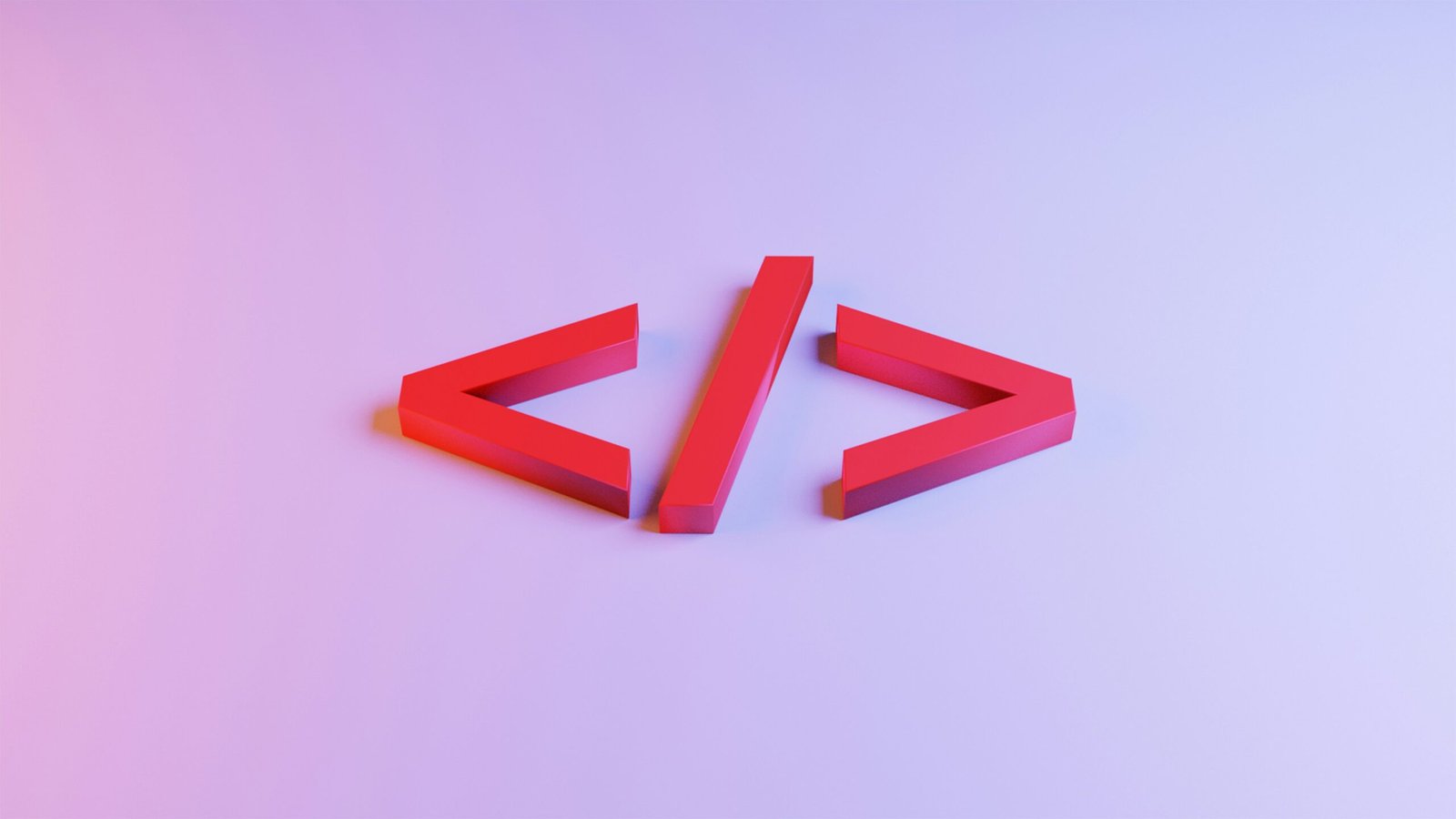 Red and purple Coding symbol on red and purple background.