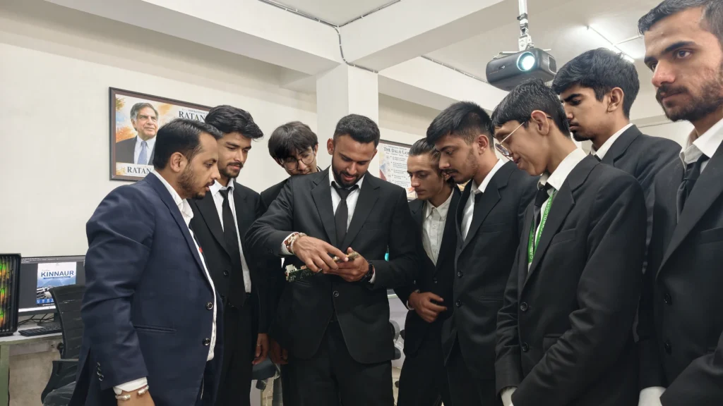 Students learning technology during Gashwa Technologies industrial training